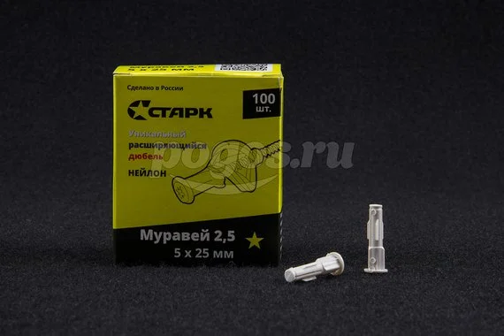 Дюбель-U 5х25 универсальный нейлон (упаковка 40шт)