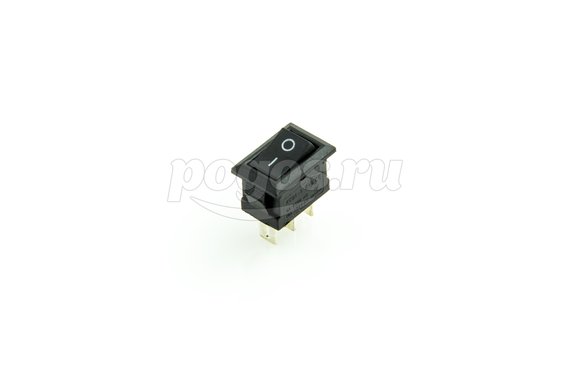 Выключатель клавишный 250V 3А (3с) ON-ON черн.Micro (RWB-102) REXANT