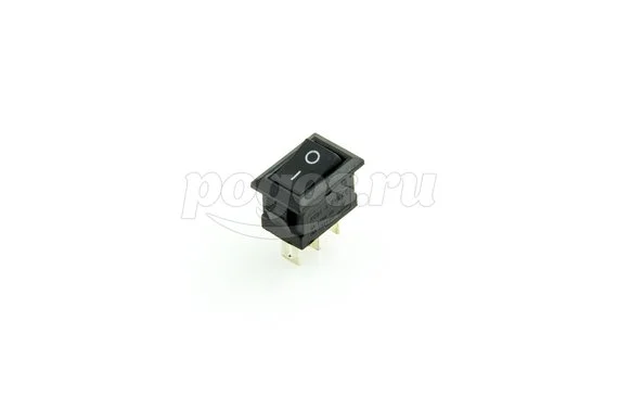 Выключатель клавишный 250V 3А (3с) ON-ON черн.Micro (RWB-102) REXANT