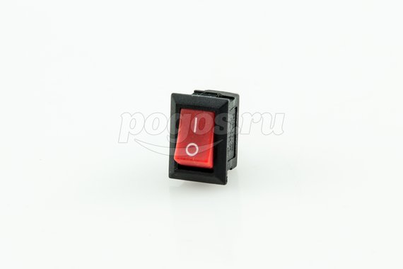 Выключатель клавишный 250V 3А (3с) ON-ON красный Micro (RWB-102) REXANT