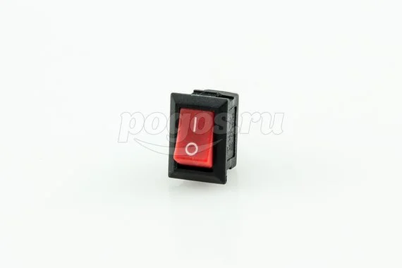 Выключатель клавишный 250V 3А (3с) ON-ON красный Micro (RWB-102) REXANT