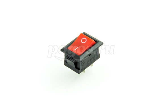 Выключатель клавишный 250V 6А (2с) ON-OFF красный Mini (RWB-201,SC-768) REXANT