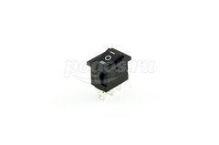 Выключатель клавишный 250V 6А (3с) ON-OFF-ON черн с нейтралью Mini (RWB-205,SC-768) REXANT