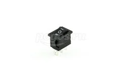 Выключатель клавишный 250V 6А (3с) ON-OFF-ON черн с нейтралью Mini (RWB-205,SC-768) REXANT
