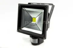 Прожектор светодиодный  30W 6500K СДО-04-030H-Д с датчиком движения черный Народный  TDM