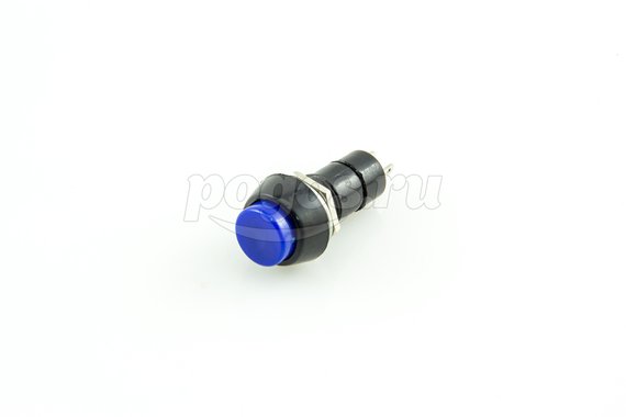 Выключатель-кнопка 250V 1А (2с) ON-OFF синяя (PBS-11А) REXANT