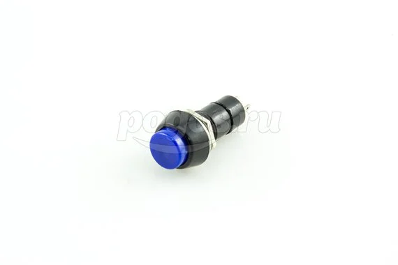 Выключатель-кнопка 250V 1А (2с) ON-OFF синяя (PBS-11А) REXANT