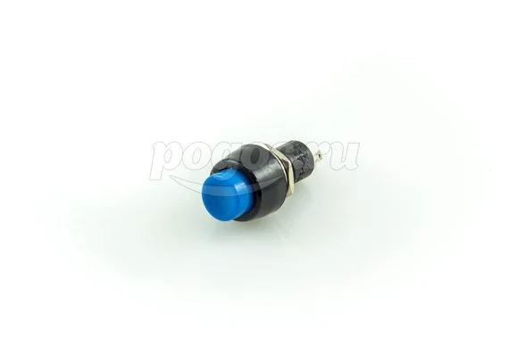 Выключатель-кнопка 250V 1А (2с) ON-OFF синяя Micro (PBS-20А) REXANT