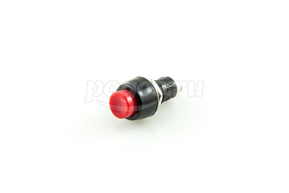 Выключатель-кнопка 250V 1А (2с) (ON)-OFF Б/Фикс красная Micro (PBS-20В) REXANT