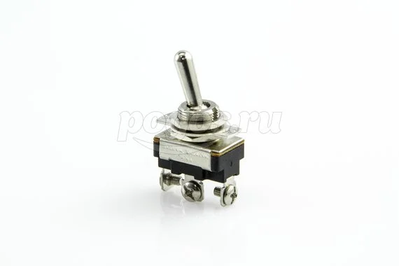 Тумблер 220V 10А (3c) ON-OFF-ON однополюсный Mini (ASW-23) REXANT