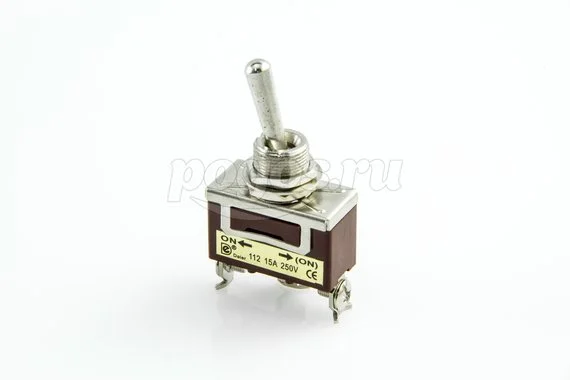 Тумблер 250V 10А (3c) ON-(ON) однополюсной (KN-112) REXANT