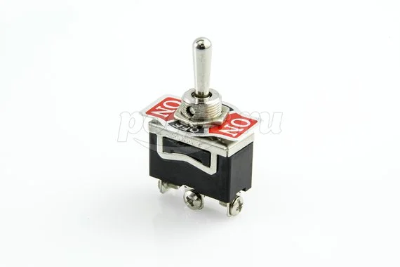 Тумблер 250V 10А (3c) (ON)-OFF-(ON) однополюсной (KN-123) REXANT