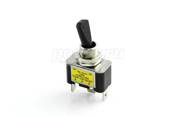 Тумблер 12V 30А (3c) ON-OFF однополюсный с красной LED подсветкой (ASW-07D-2) REXANT