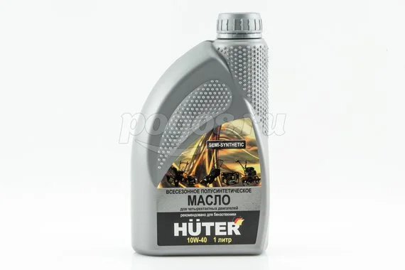 Масло для HUTER 4-х тактных двигателей 1л полусинтетика