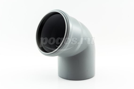 Отвод PP d-110мм/67гр для внутренней канализации серый НТ  OSTENDORF