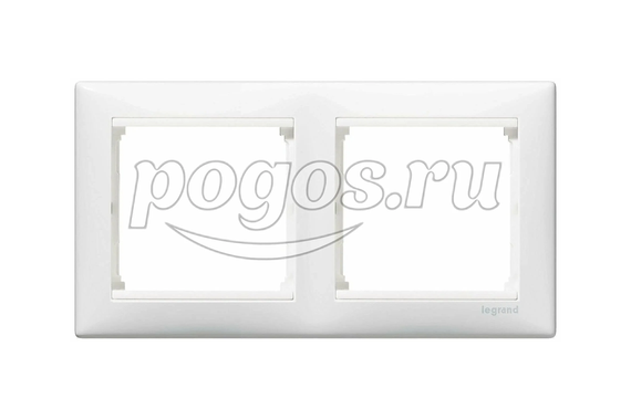 Рамка 2п горизонт. белая Valena Life LEGRAND