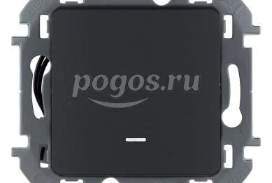Выключатель 1кл 10А 250В антрацит с подсветкой Inspiria  LEGRAND /10/