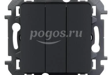Выключатель 3кл 10А 250В антрацит Inspiria  LEGRAND /5/