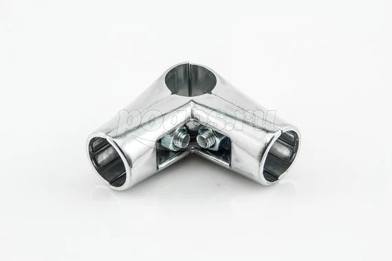 Соединитель 3-х труб 25мм угловой хром 1шт JOKER