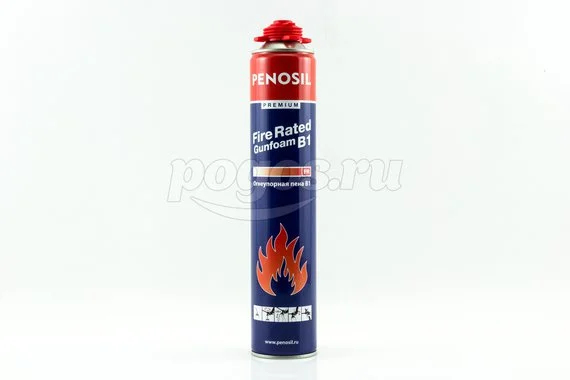 Огнеупорная монтажная пена проф.(720мл) Fire Rated Gunfoam B1  PENOSIL