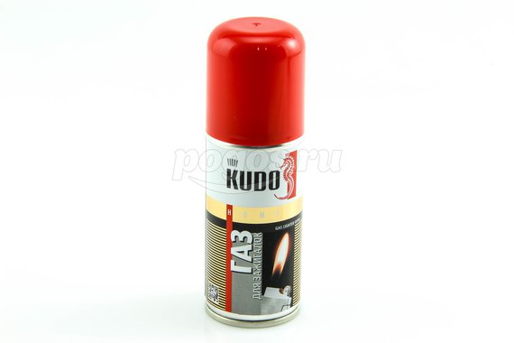 Газ для заправки зажигалок с адаптером 520мл  KUDO
