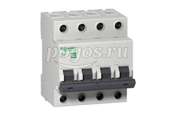 Выключатель автоматический 4п 16А С 4,5кА  Schneider Electric