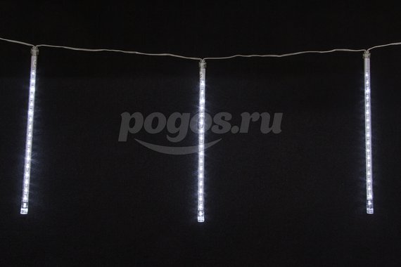Гирлянда "Бахрома" длина 2м падающий белый свет "Звезды" IP44  UNIEL