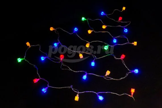 Гирлянда светодиодная «Кубики», мульти, 7 м, контроллер, IP 20