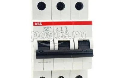 Выключатель автоматический 3п С 50А SH203L 4.5кА  ABB