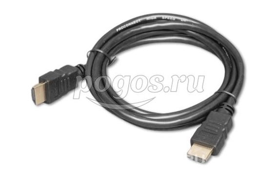 Шнур HDMI"шт"- HDMI"шт" пластик gold OD5,8мм 1,5м  REXANT