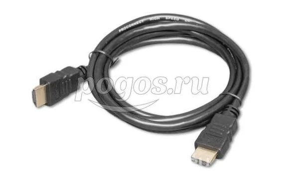 Шнур HDMI"шт"- HDMI"шт" пластик gold OD5,8мм 1,5м  REXANT