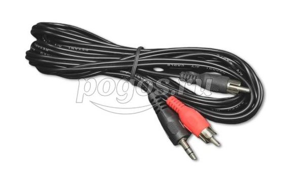 Шнур 3,5мм стерео штекер - 2 RCA 3м   REXANT
