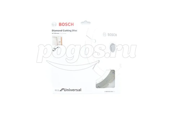 Диск отрезной алмазный сегмент 230*2,6*22,23мм ECO Universal  BOSCH