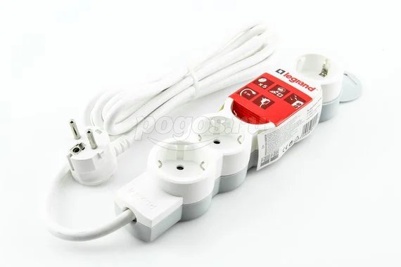 Удлинитель с/з 5x1,5м LEGRAND