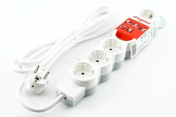 Удлинитель с/з 6x3м LEGRAND