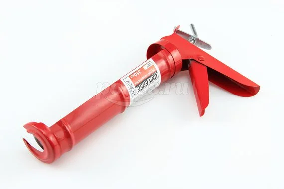 Пистолет для герметика UNIVERSE 310мл полуоткрытый гладкий шток 6мм