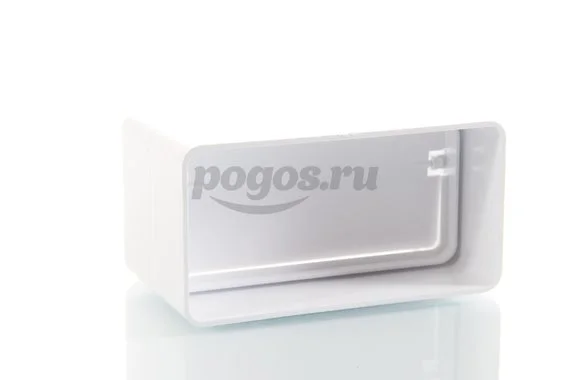 Соединитель воздуховода 60x120мм пластик с клапаном ЭРА