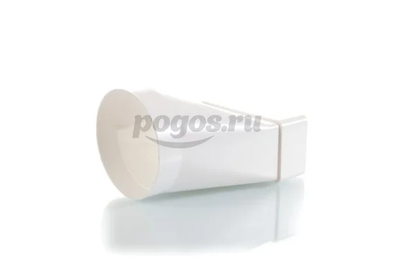 Соединитель воздуховода 60x120/D100мм пластик ЭРА