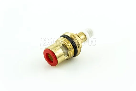 Кран-букса кер. 1/2" 8х20 шлицов 180гр красная  LEMARK
