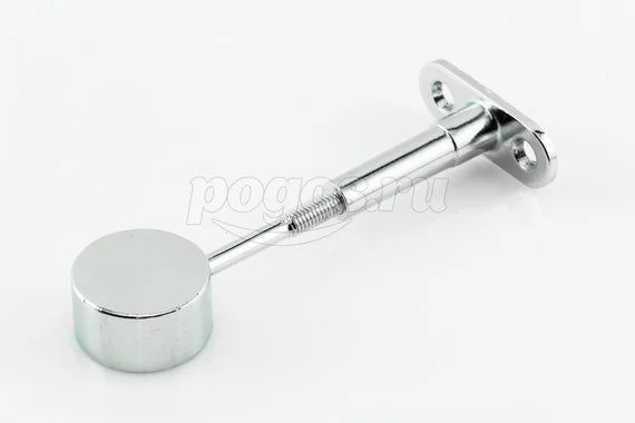 Крепление трубы 25мм к стене торцевое регулируемое хром 1шт JOKER