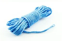 Канат полипропиленовый d- 6мм синий крученый (бухта 15м)