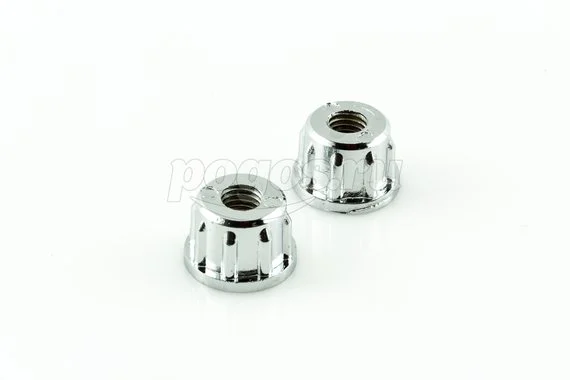 Заглушка-вкладка для ножки с резьбой М10 хром 2шт