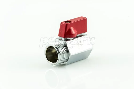 Кран шаровой F -M 1/2" рычаг (2руч) хром Mini  PF