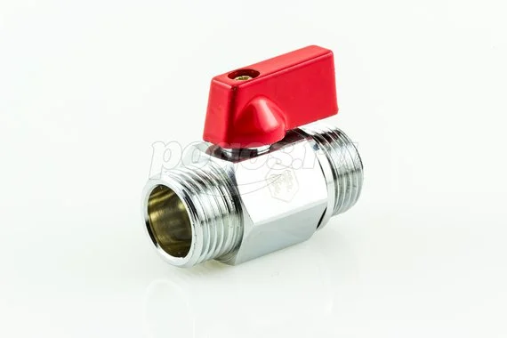 Кран шаровой M 1/2" рычаг (2руч) хром Mini PF