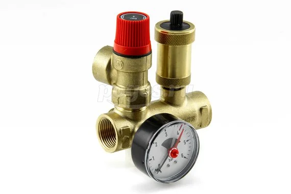 Группа безопасности для котла U-обр проходная 3/4" 3бар PF