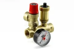 Группа безопасности для котла U-обр проходная 3/4" 3бар PF