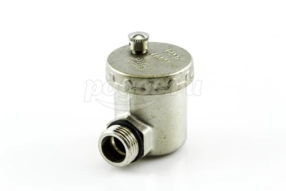 Воздухоотводчик автоматический 1/2" угловой никель  PF
