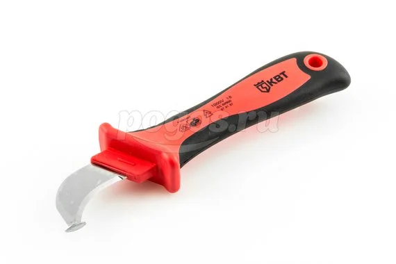 Нож КВТ НМИ-01 диэлектрический с пяткой 