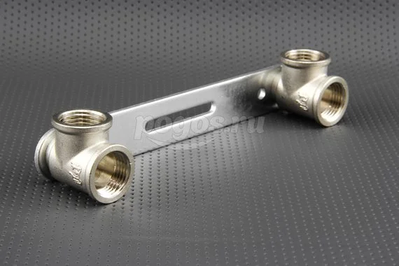 Планка установочная для смесителя с уголками F - F 1/2  никель PF