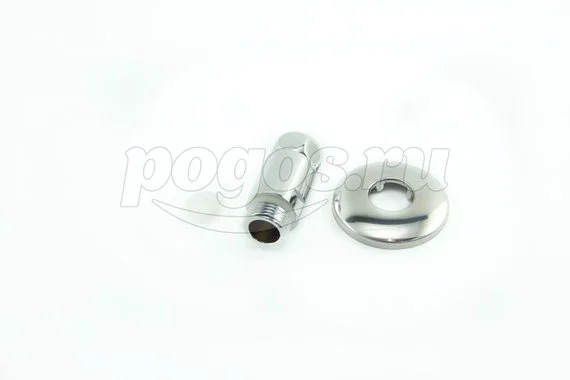 Переходник F - M 1/2" с накидной гайкой хром  TF